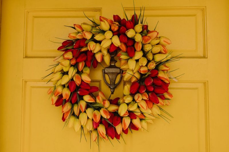 Couronne Fleurs Séchées
